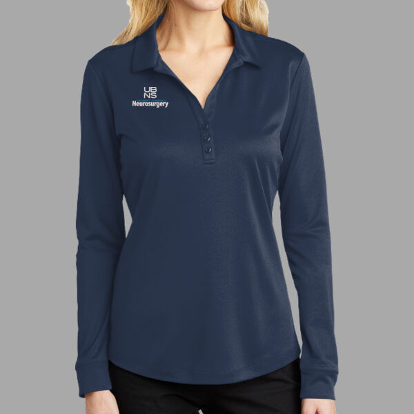 UBNS - Women's Silk Touch Performance Long Sleeve Polo Thumbnail