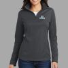Ladies Pinpoint Mesh 1/2 Zip Thumbnail